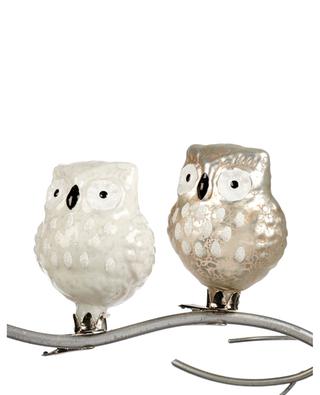 Set of 2 decorative glass owls GOODWILL