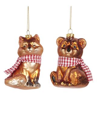 Fox and bear golden tree hangers GOODWILL