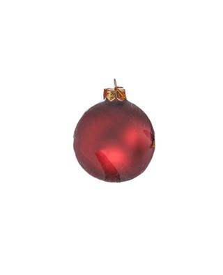 Matte red Christmas bauble GOODWILL