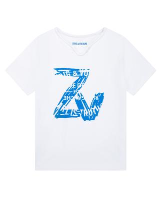 Monogram printed boys' T-shirt ZADIG & VOLTAIRE
