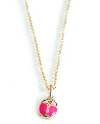 Scarabée golden necklace - Pink AVINAS
