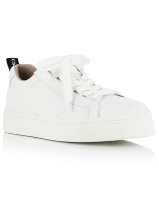 Lauren leather low-top lace-up sneakers CHLOE