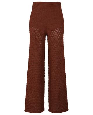 Calla straight-leg cotton-blend knit trousers ROTATE BIRGER CHRISTENSEN