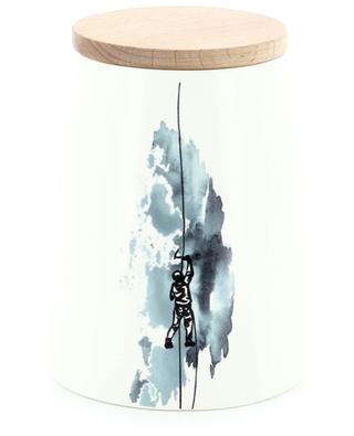 Pot en céramique avec couvercle en bois Glacier - H16,5 cm ANGEL DES MONTAGNES