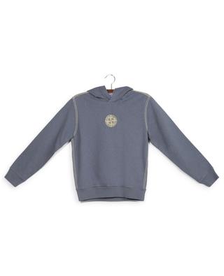 Jungen-Kapuzensweatschirt 60843 Malfilé Cotton Fleece_Garment Dyed STONE ISLAND JUNIOR