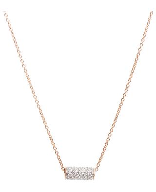 Straw Diamond gold and diamond necklace GINETTE NY