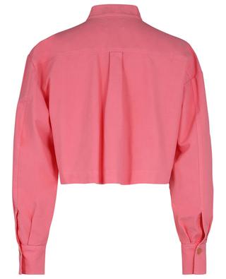 Cropped oversize cotton lightweight shirt jacket FORTE FORTE