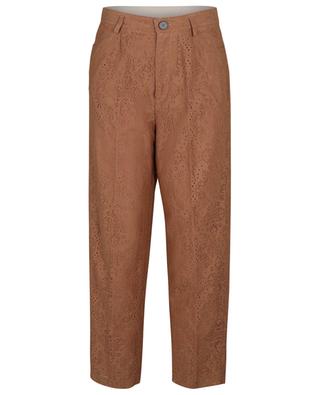 Cotton-blend slim-fit trousers FORTE FORTE
