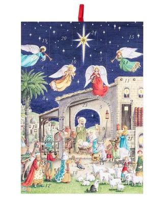 Adventskalender Nativity with Angels CASPARI