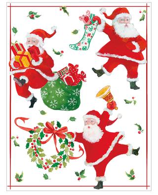 Set mit 16 Weihnachtskarten Santas CASPARI