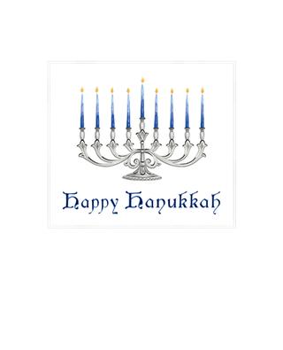 Set mit 10 Grusskarten Happy Hanukkah CASPARI