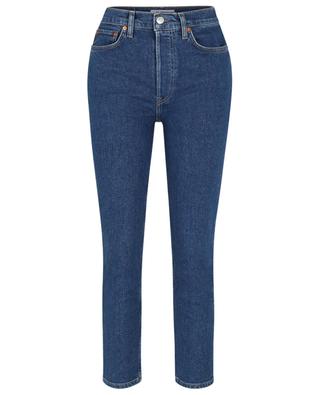 90s High-Rise Ankle-Crop cotton straight jeans RE/DONE