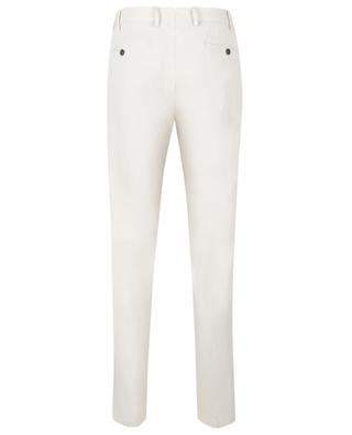 Emparis cotton and linen slim fit trousers LARDINI
