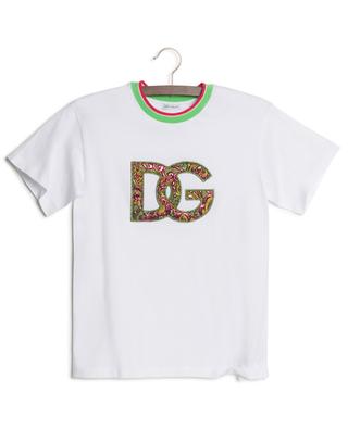 T-shirt fille brodé monogramme Renaissance DOLCE & GABBANA