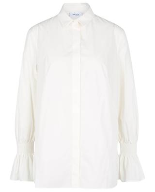 Bell sleeve cotton poplin blouse AKRIS PUNTO
