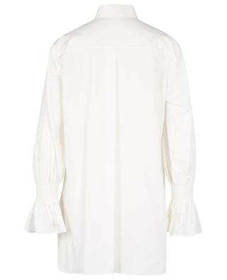 Bluse aus Baumwollpopeline mit Glockenärmeln AKRIS PUNTO