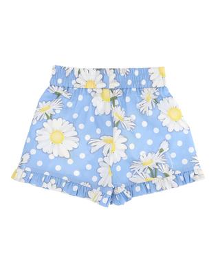 Daisy printed girls' poplin shorts MONNALISA