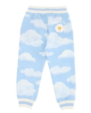 Cloud printed girls' track trousers MONNALISA