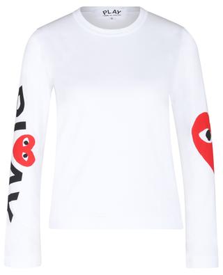 Big Heart printed long-sleeved T-shirt COMME DES GARCONS PLAY