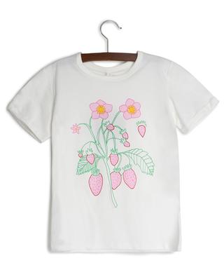 Strawberry printed girl's short-sleeve T-shirt STELLA MCCARTNEY KIDS
