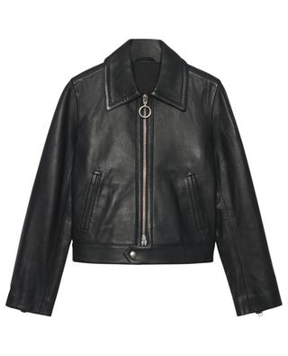 Zippered nappa leather jacket AMI
