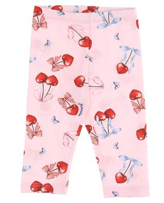 Cherry printed baby leggings MONNALISA