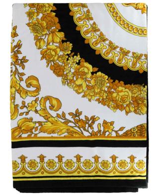 Towel with flower crest print VERSACE
