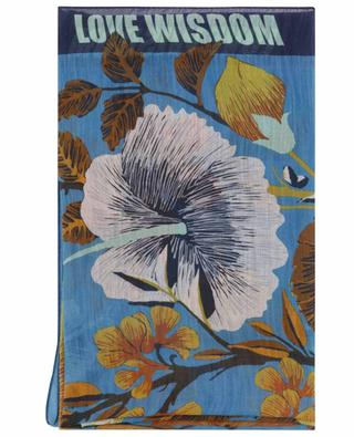 LOVE WISDOM floral linen and silk scarf ETRO