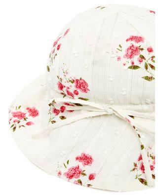 Floral cotton voile baby hat BONTON