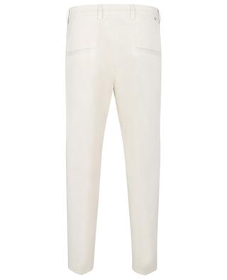 Cotton-blend slim fit chino trousers PAOLO PECORA