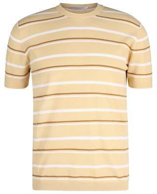 Striped cotton short-sleeved T-shirt PAOLO PECORA
