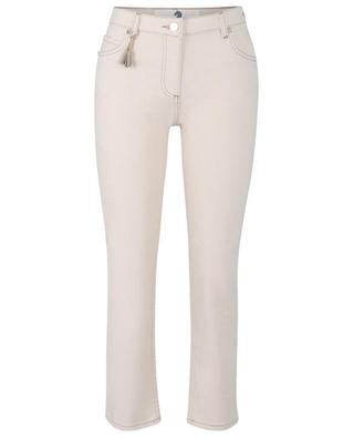 Liz cotton-blend straight-leg jeans PAMELA HENSON
