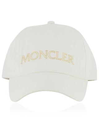 Gold-tone logo printed gabardine baseball cap MONCLER
