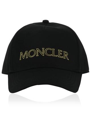 Gold-tone logo printed gabardine baseball cap MONCLER