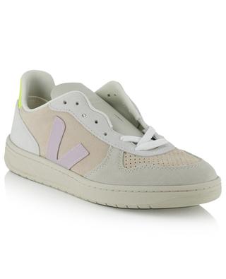 V-10 flat lace-up leather sneakers VEJA