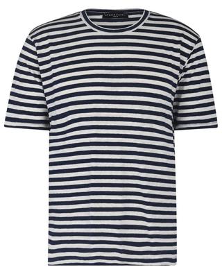 Striped short-sleeved Linen and cotton T-shirt DANIELE FIESOLI