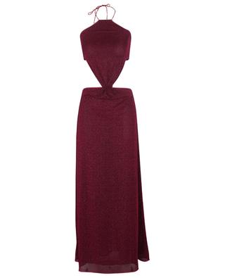 Kleid aus Lurex mit Ausschnitten Lumière Knoted OSEREE