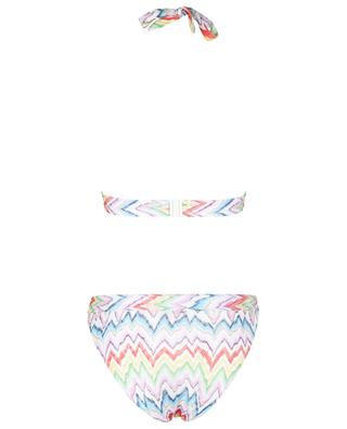 Zigzag patterned halter neck knit bikini MISSONI MARE