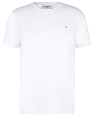 Kurzärmeliges T-Shirt aus Baumwolle mit Monogramm DONDUP