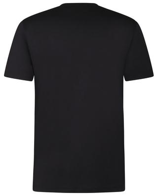 Monogrammed short-sleeved cotton T-shirt DONDUP