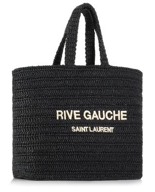 Rive Gauche crochet raffia tote bag SAINT LAURENT PARIS