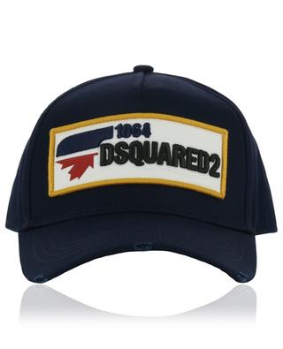 D2 patch adorned cotton baseball cap DSQUARED2