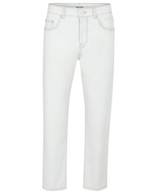 KENZO embroidered slim-fit cotton jeans KENZO