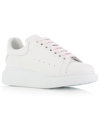 Oversized smooth leather lace-up low-top sneakers ALEXANDER MC QUEEN