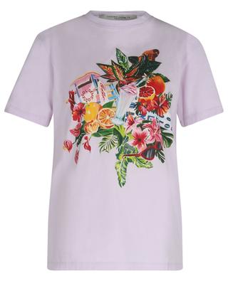 T-shirt en coton Journey Flowers GOLDEN GOOSE