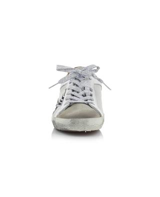 Superstar distressed leather lace-up low-top sneakers GOLDEN GOOSE