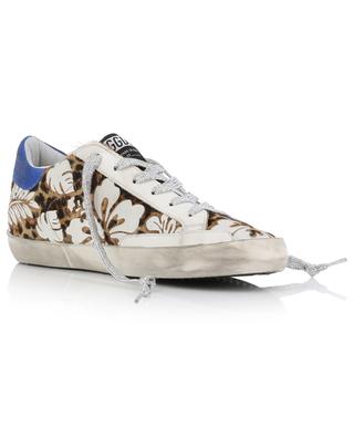 Super-Star low-top sneakers with leopard and flower print GOLDEN GOOSE