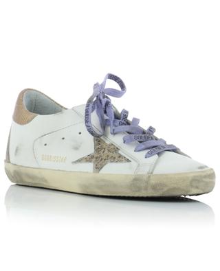 Super-Star leather lace-up flat sneakers GOLDEN GOOSE