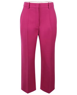 Double Compact virgin wool and silk drill trousers VALENTINO