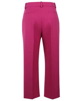 Double Compact virgin wool and silk drill trousers VALENTINO